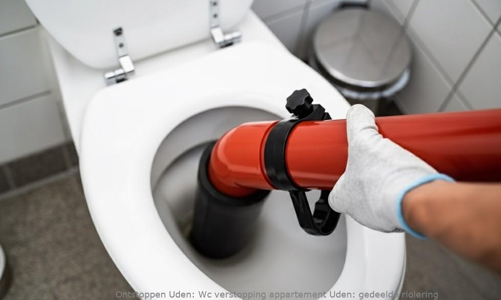 Wc verstopping appartement Uden: gedeelde riolering